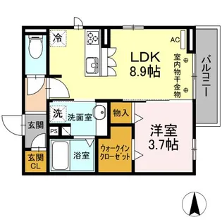アゼリアG【3階】の間取り