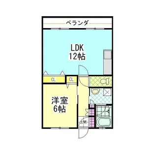 サンホワイトF202【2階】の間取り