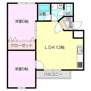 パティオ小松【1階】の間取り