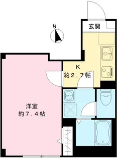 ビューノ南品川【1階】の間取り