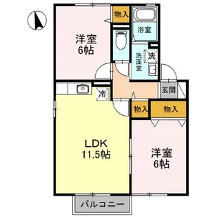 エステートM 3【2階】の間取り