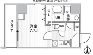 Weave Base -Ueno North上野ノース【8階】の間取り