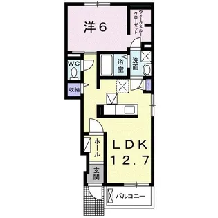 ファミーユ 川南【1階】の間取り