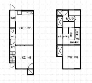 メゾネット岡南【1階】の間取り