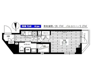 ステージグランデ清澄白河アジールコート【3階】の間取り