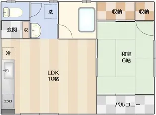 鈴木ハイツ【1階】の間取り