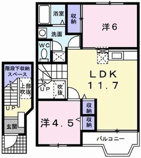 ハーブテラスIリーフ【2階】の間取り