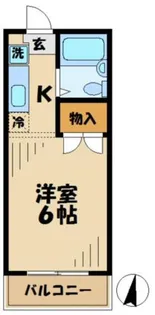 若樹ハイツ【3階】の間取り