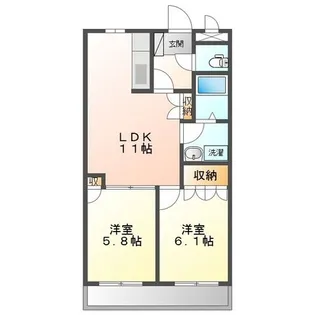 ディアメゾン・エス【4階】の間取り