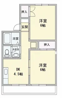 メゾンカトレア【1階】の間取り