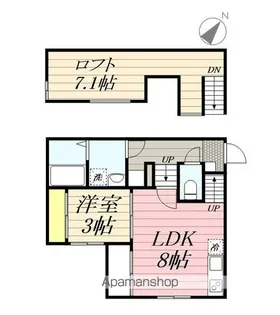 ウィンクルム・CREST【2階】の間取り