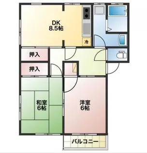 クリエイトハイツ【2階】の間取り