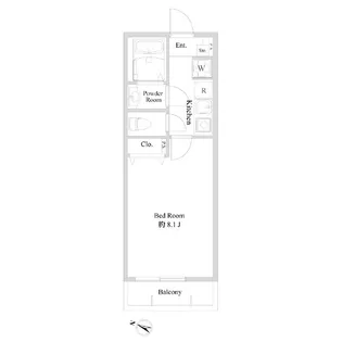 ブランミュール西馬込II【1階】の間取り