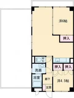 ライフ21 INA【6階】の間取り