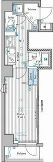 ガーラ・ステーション新宿牛込柳町【4階】の間取り