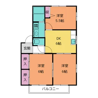 ディアスコスモス A棟【2階】の間取り