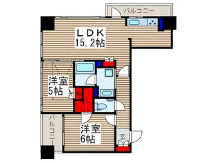 コンフォリア大宮【8階】の間取り