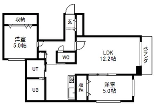 アールズ・コート【2階】の間取り