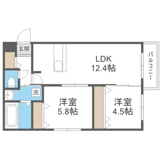 Tomisia【4階】の間取り