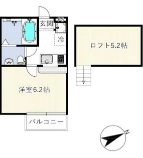 LUCE東船橋【1階】の間取り
