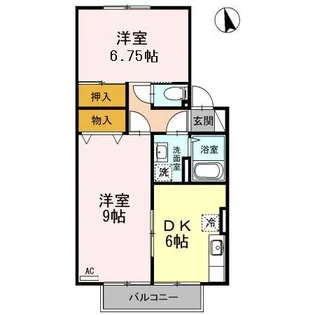 セントラルハイム【1階】の間取り
