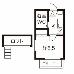 レオパレス八田第9【2階】の間取り