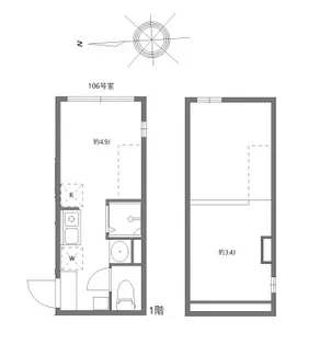 マルバ北赤羽【1階】の間取り