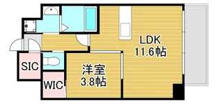 アバンティうめきた【9階】の間取り