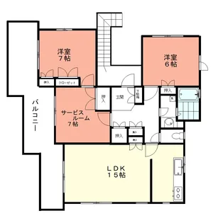 T-フラット【2階】の間取り