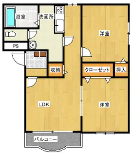 ヒーローマンション 若葉【2階】の間取り