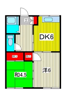 ハイツ小林【2階】の間取り