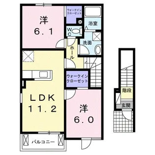 フォルムMモデナ II【2階】の間取り