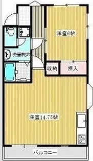ガーデン美濃和B【1階】の間取り