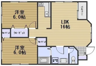 アベンヌ青江【1階】の間取り