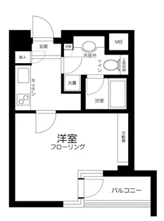 ユニーブル恵比寿【1階】の間取り