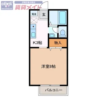フロム・デン A棟【2階】の間取り