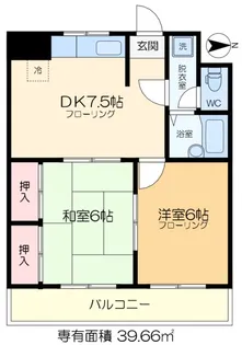 グランレッドI【4階】の間取り