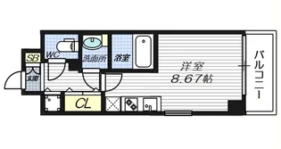 JMFレジデンス大阪福島【10階】の間取り