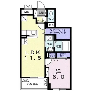 ルーセント ファーロ【3階】の間取り
