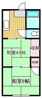 コーポ葵【1階】の間取り