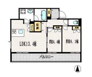 OID Terrace【2階】の間取り