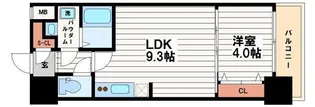 スプランディッド淀屋橋DUE【3階】の間取り