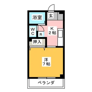 コンフォート若葉【3階】の間取り