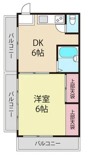 富士ハイツ【3階】の間取り