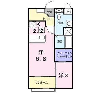 ウィステリア【1階】の間取り