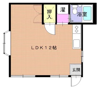 角田屋ハイツ南町【1階】の間取り