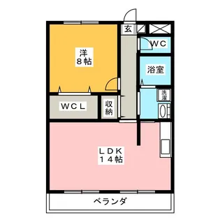 ベルフォーレ弐番館【5階】の間取り