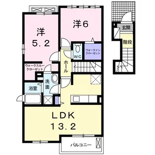 ココ・クレールII【2階】の間取り