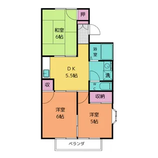 コーポ松森【2階】の間取り