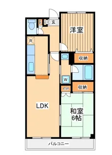 サンボナール鷺沼【2階】の間取り